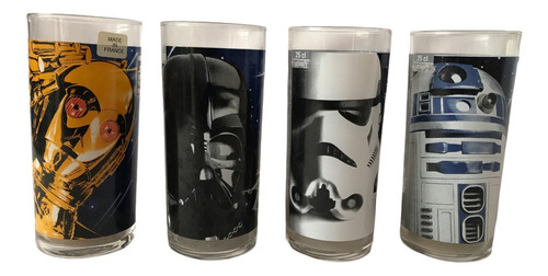 Colección De 4 Pepsi Vasos Star Wars 1996 Pepsivasos Vidrio