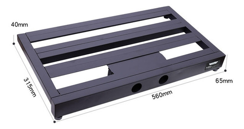 Tablero De Pedales De Guitarra Ligero De 22 X 12,4 Pulgadas