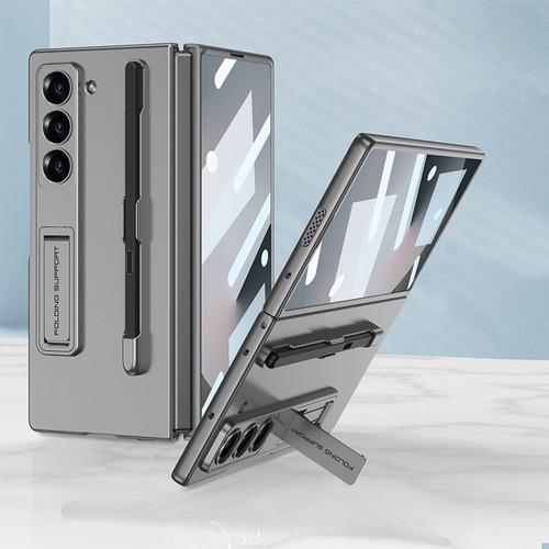 Z Fold6 Funda De Teléfono Con Soporte De Carcasa Dura
