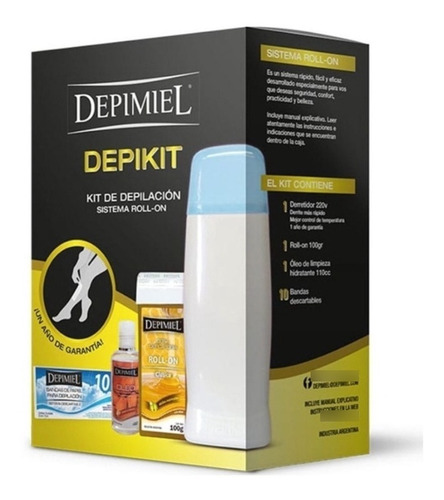 Kit De Depilación Sistema Descartable Roll On Depimiel