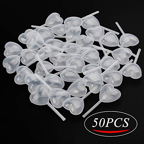 50pcs Clear Heart Shape 4ml Liquid Dropper Pasteur Pipe...