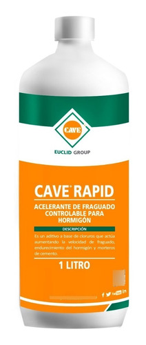 Cave Rapid - Acelerante De Fraguado, Botella 1 Lt