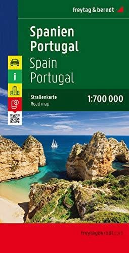 España Y Portugal, Mapa De Carreteras. Escala 1:700.000. Fre