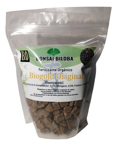 Biogold El Mejor Abono Japonés Original Reempacado 500 Gr