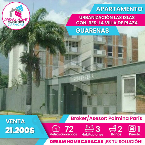 Apartamento En Venta  Urbanización Las Islas - Con. Res. La Villa De Plaza  Guarenas