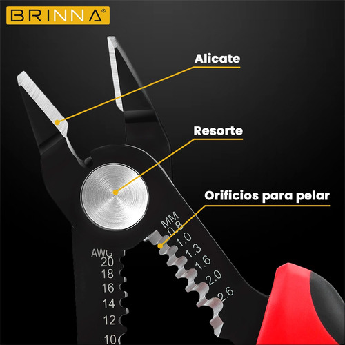 Pinza Amperometrica Hb-201 + Alicate Precision Brinna