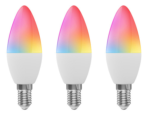 Bh Para Wifi Smart Bombilla Rgb+w+c Led Vela Bombilla 5w