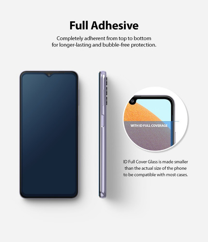 Imagen 3 de 7 de Vidrio Templado Para Samsung A32 4g Full Cover Ringke