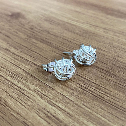 Imagen 4 de 10 de Broquel De Plata .925 Nudo Abierto Mujer Agálea Joyería