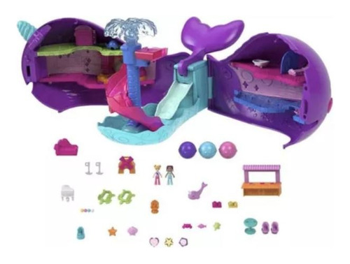 Polly Pocket Set De Juego Narval Mágico Bahía Mágica