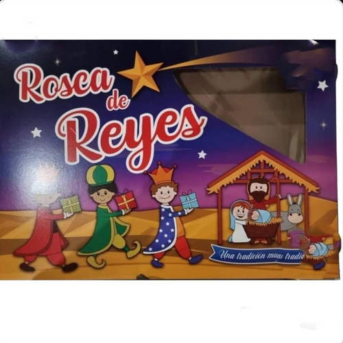 Pieza Caja De Rosca De Reyes Grande (para Empacar)
