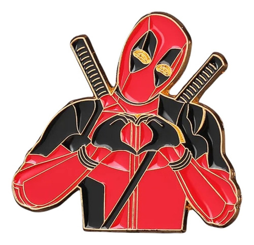 Pin Broche Metálico Deadpool Love Comics Marvel