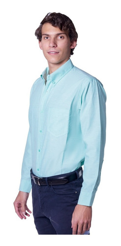 Camisa Casual  Oxford Manga Larga