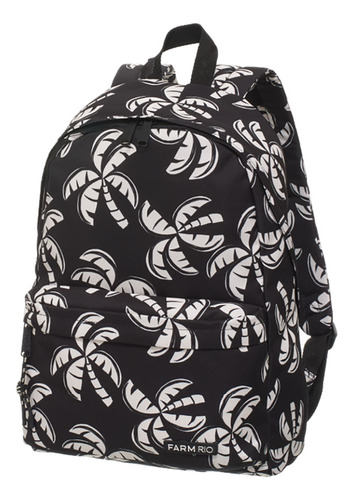 Mochila Farm Xodó Coqueirada Cor Preto