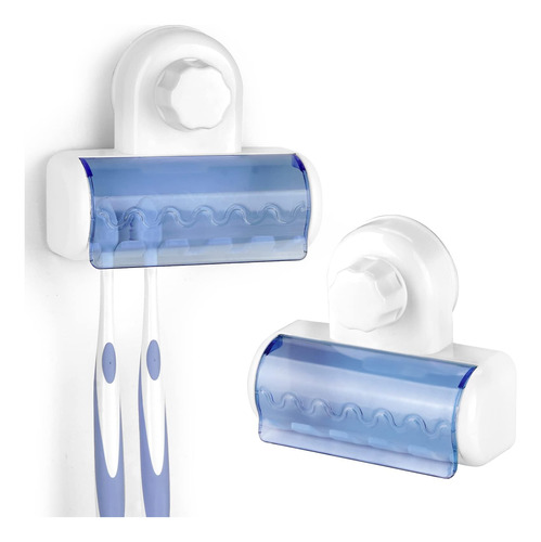 2 Soportes Autoadhesivos Para Cepillos De Dientes Con Cubier