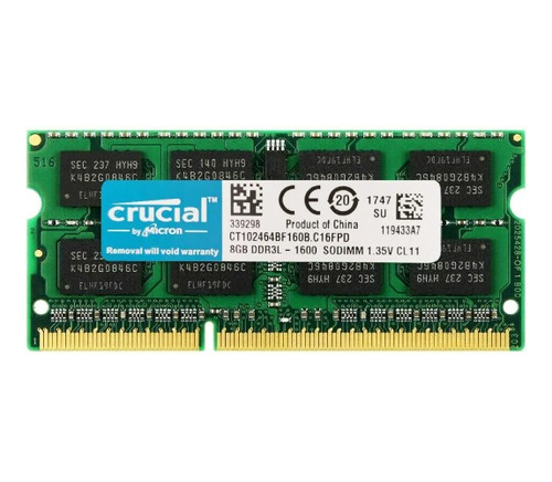 Memoria Ram Ddr3l 4gb 1600 Mhz Crucial, Para Lap Top