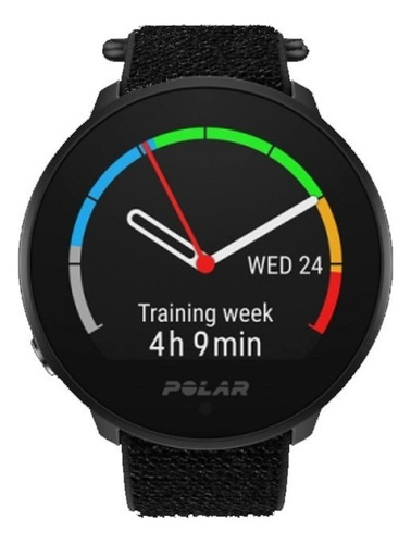 Relógio Polar Unite Blk S-l Gen Fitness Tracker Cor da pulseira Velcro-Preto