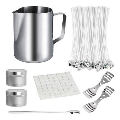 Kit De Fabricación De Velas Jz Diy, Incluye Jarra De Cera Wi