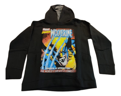 Buzo Hoddie Wolverine X Men Xmen Pleno Premium