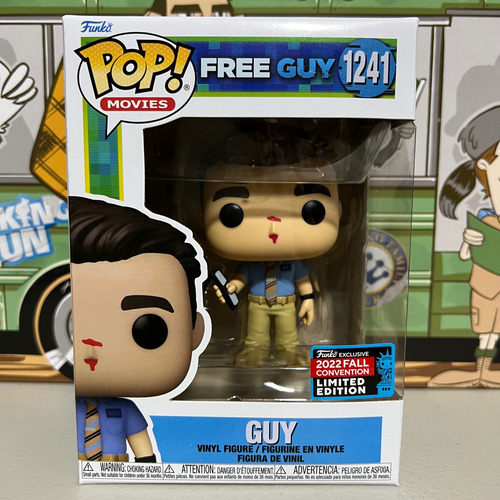 Funko Pop! Movies Free Guy Guy 1241 Fall Convention 2022 (Usado)