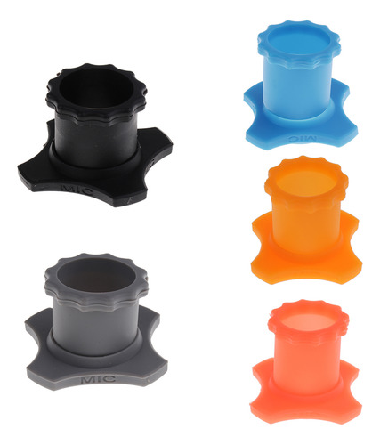 Micrófono De Protección Base Inferior Hexagonal Mic Negro