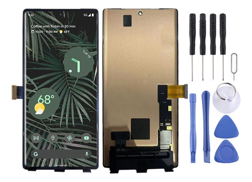 Para Google Pixel 6 Pro G8vou Conjunto De Pantalla Con Marco