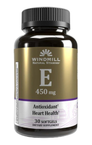 Vitamina E 400 Mg Windmill 30 Caps Registro Sanitario 