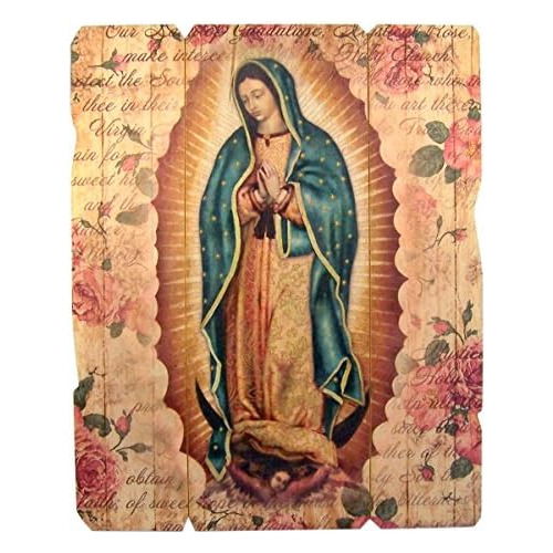 Placa De Pared De Icono De Nuestra Señora De Guadalupe...