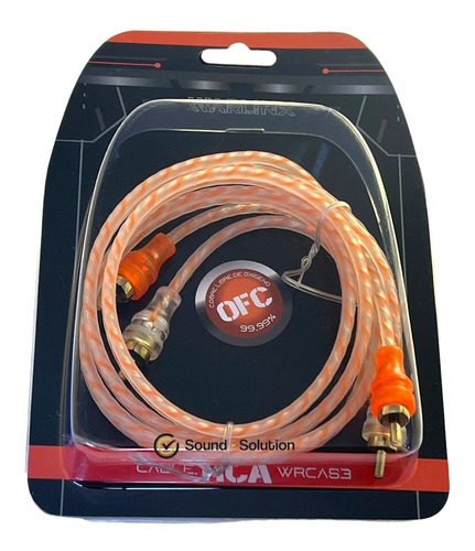 Cable Rca Waraudio Trenzados Ofc Cobre 3.6 Mts. Wrcas12