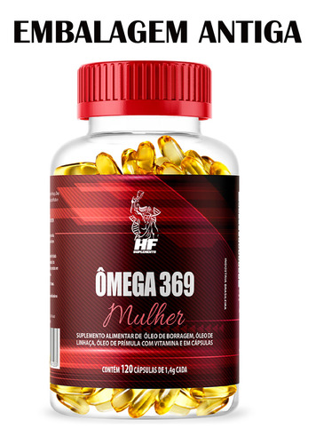 4x Omega 3-6-9- Mulher 120cps Hf Suplementos