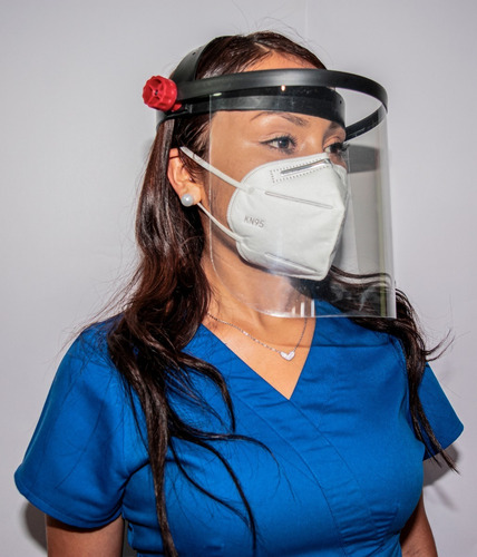 Careta Protección Facial Visor Abatible Duradera Ajustable