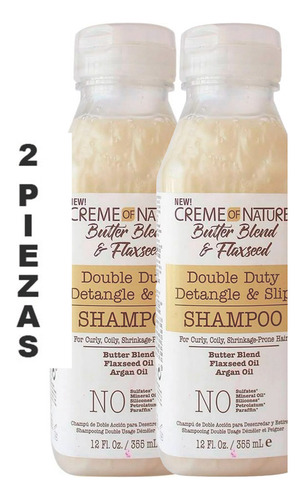 Shampoo Creme Of Nature Detangle & Slip Shampoo 355 Ml,2