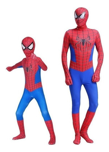 Spiderman Mono De Superhéroe Traje Cosplay For Niños Adulto