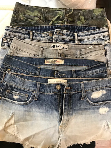 Lote De 5 Shorts Forever 21 /gilly Hicks/zara/47sts-c/u