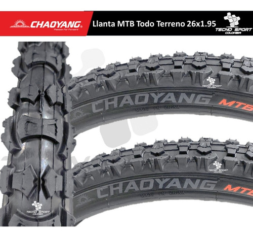 Imagen 2 de 5 de Llanta Bicicleta Chaoyang Rin 26 Todo Terreno X 2 Unidades