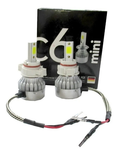 Kit X 2 Lamparas Led Mini H16 Psx24w Luces Super Blancas