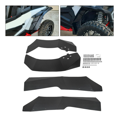 Ecotric Guardabarro Flaps Extendido Para Polaris Rzr Xp 1000