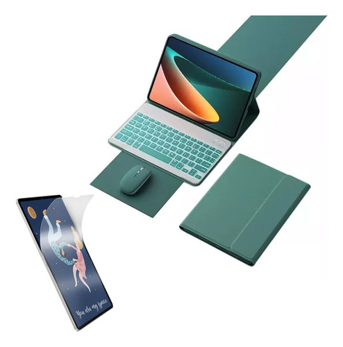 Funda+teclado Iluminado+ratón Para Galaxy Tab S9 Plus 12.4-d