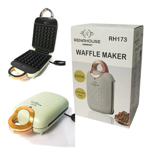 Wafflera Mini Sandwichera Renahouse 2 En 1 Importada Rh173