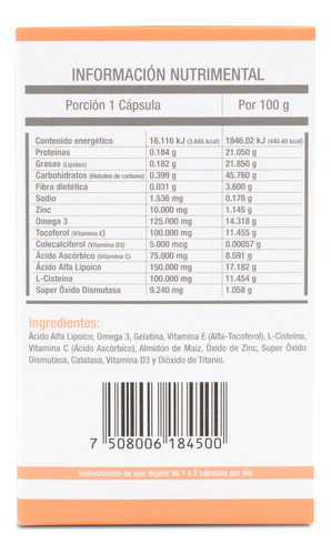 Lera Co Suplemento Antioxidantes Omega 3 Vitamina E 30 Caps