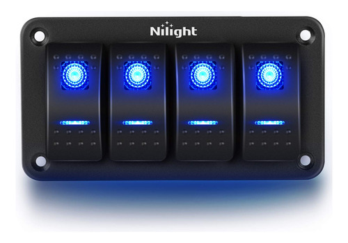 Nilight - Panel De Interruptor Basculante De Aluminio D De .