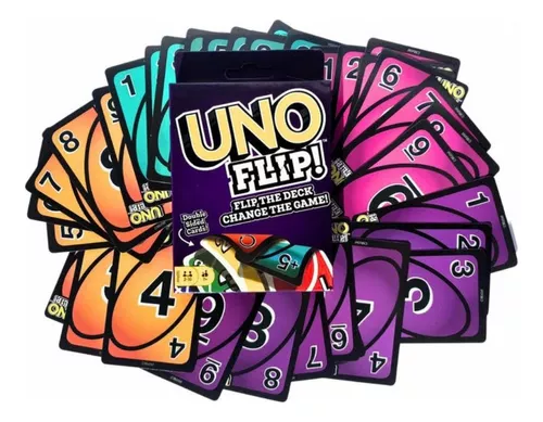 IsEasy Jogo de cartas Uno Jogos Mattel Wild Card Uno Flip Uno