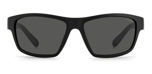 Lentes Polaroid Pld7037/s 807 Negro Solar Polarizado Lente Gris Oscuro Polarizado Varilla Negro 807 Armazón Negro 807
