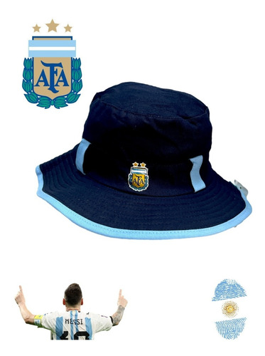 Gorro Piluso Afa Argentina Algodon  Verano Pesca Camping