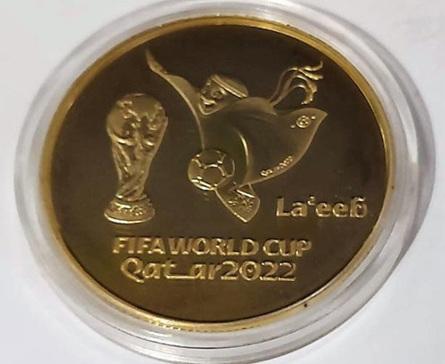 Moeda Comemorativa Copa Do Mundo Futebol Qatar 2022 Catar
