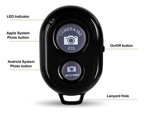 Control Remoto De Cámara Inalámbrica Para Teléfono Control R