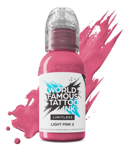 World Famous Tattoo Ink Limitless - Rosa Claro 2 (1 Oz)