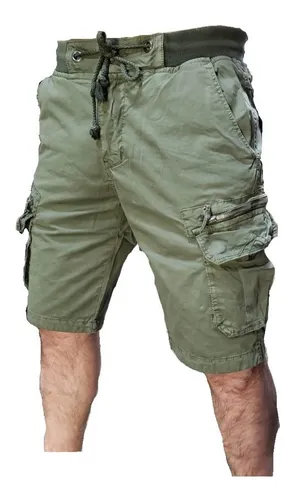 Bermuda Cargo Bolsillo Camuflada Hombre Verano Short Quilmes