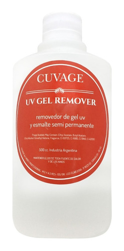 Liquido Para Semipermanente Cuvage X500ml + Envio