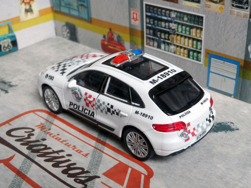 Miniatura Porsche Macan Polícia Militar Pm Sp Atual